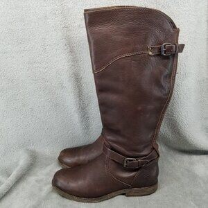 Frye Shoes Womens Size 8 Phillip Brown Leather Buckle Riding Western Boots *Read